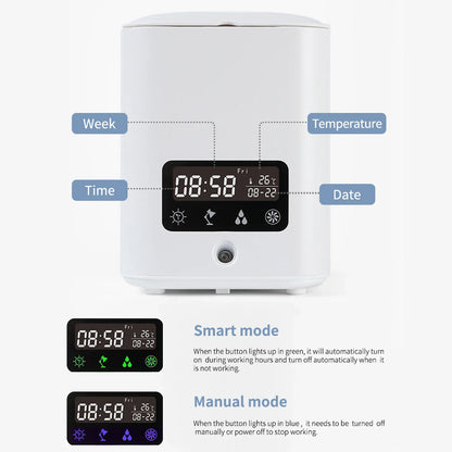 Multifunctional Smart Hydroponic Plant Pot with Calendar , Diffuser and Desk Lamp