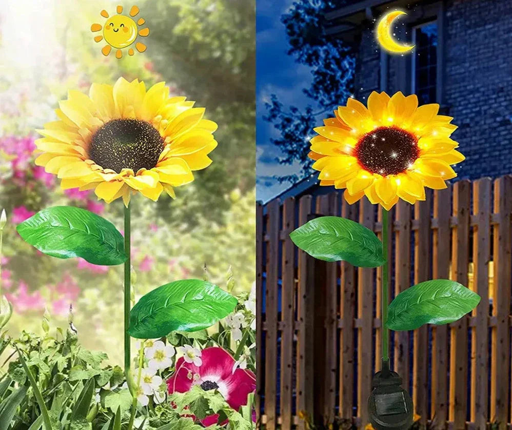 Waterproof Solar Sunflower Lamp for Garden & Patio