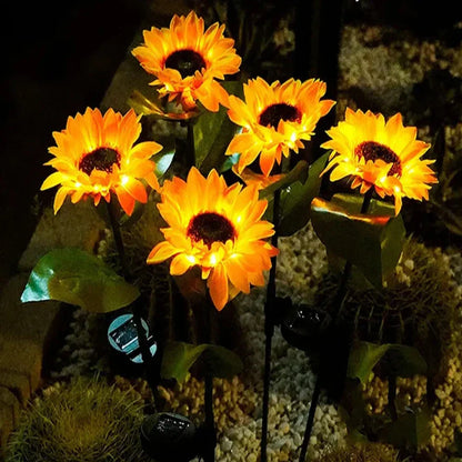 Waterproof Solar Sunflower Lamp for Garden & Patio