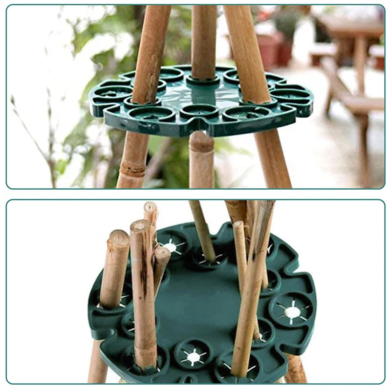 Plant Support Ring for Bamboo Poles - Stable Climbing Support for Tomatoes and Climbing Plants
