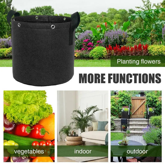Felt Plant Bag with Carrying Handles - Breathable and Durable for Garden Plants and Flowers
