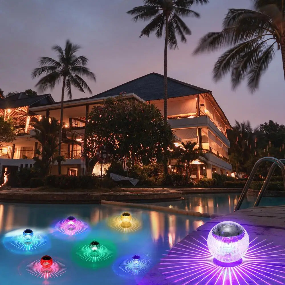 Solar Led Garden Spheres - Waterproof Solar Lights For Outdoor Decoration And Pond Lighting