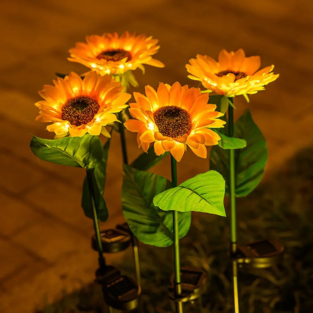 Waterproof Solar Sunflower Lamp for Garden & Patio