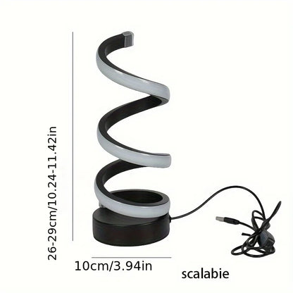 Modern Spiral LED Table Lamp