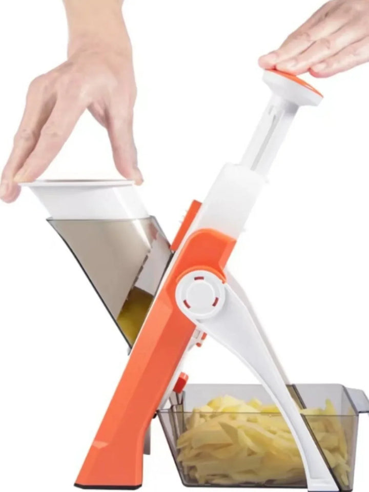 Safe 5 - In-1 Vegetable Slicer With Collecting Tray 1 + 1 Free