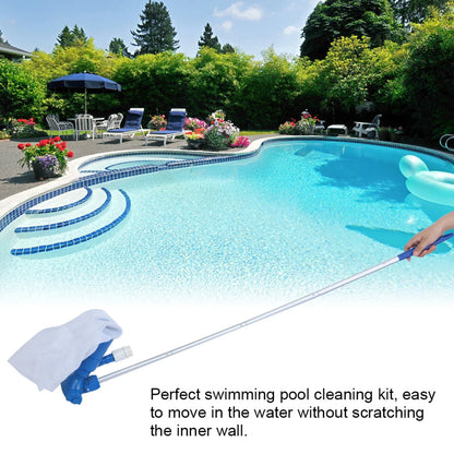 Pool Cleaning Set with Telescopic Pole - Mesh Filter and Accessories for Pool Maintenance