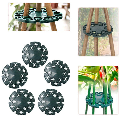 Plant Support Ring for Bamboo Poles - Stable Climbing Support for Tomatoes and Climbing Plants