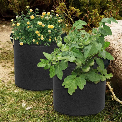 Felt Plant Bag with Carrying Handles - Breathable and Durable for Garden Plants and Flowers