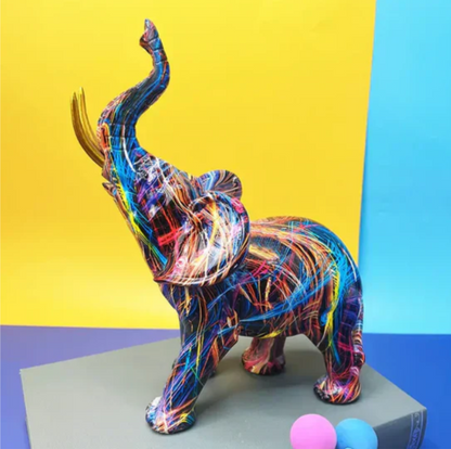 Colorful Elephant Statue