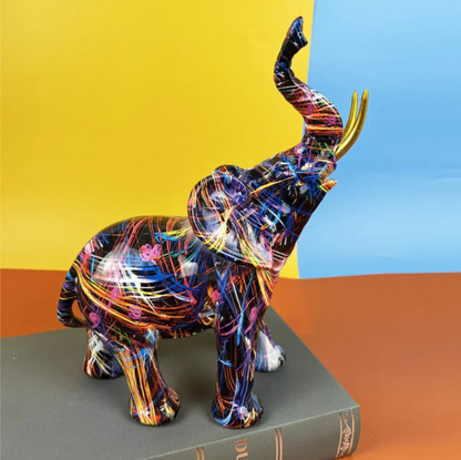 Colorful Elephant Statue