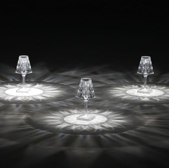 Acrylic Glass Crystal Table Lamp