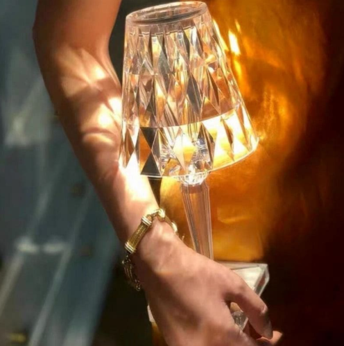 Acrylic Glass Crystal Table Lamp