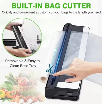 Multifunctional 8-in-1 Vacuum Sealer with Integrated Film Cutter