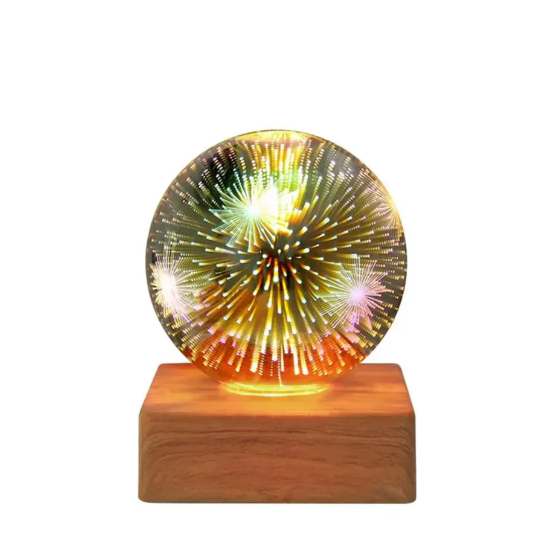 3D Firework Crystal Ball Lamp