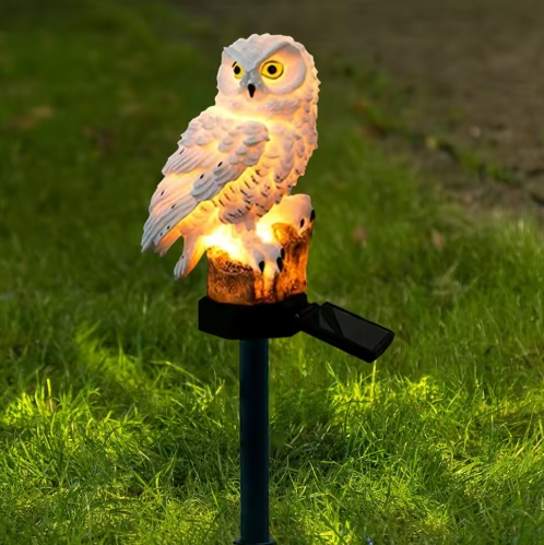 Solar Owl Garden Light