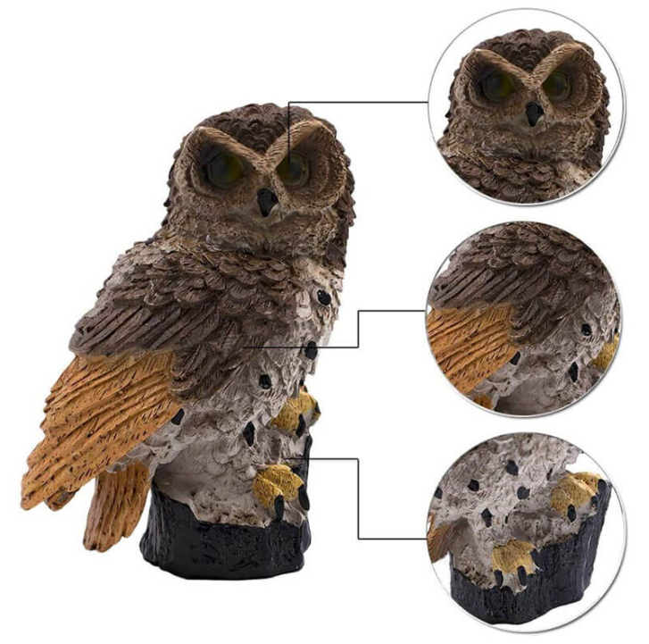 Solar Owl Garden Light