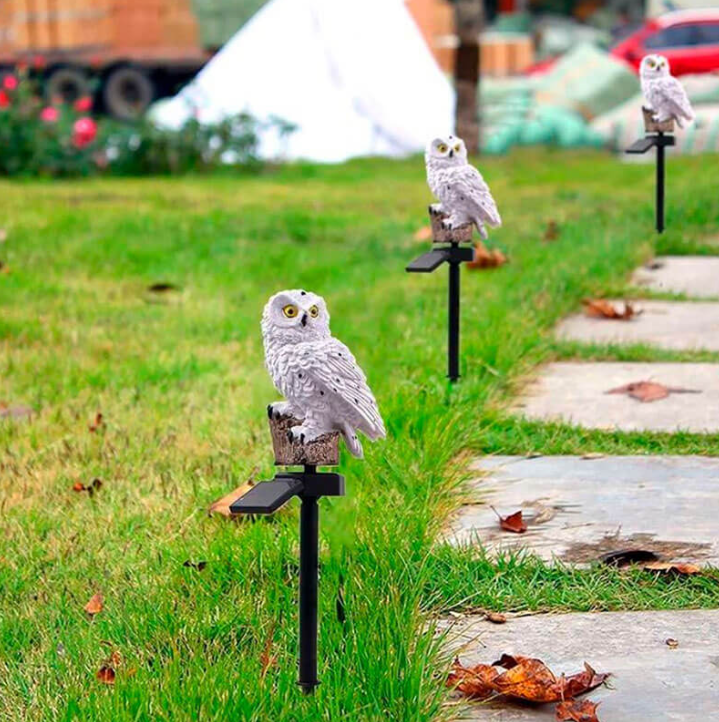Solar Owl Garden Light