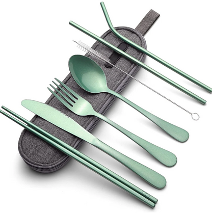 Compact Stainless Steel Cutlery Set For On The Go