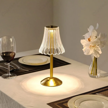 Wireless Crystal Table Lamp With Dimming Function