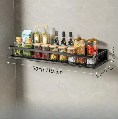 Contemporary Black Kitchen Shelf