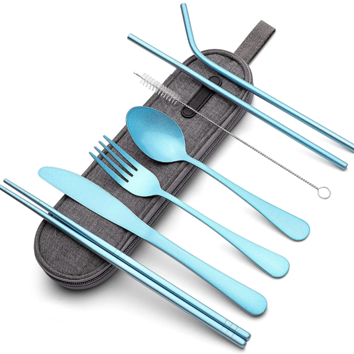 Compact Stainless Steel Cutlery Set For On The Go