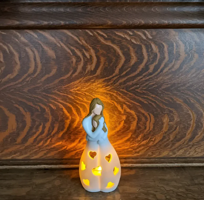 Symbolic Mother-and-Child Candle Holder