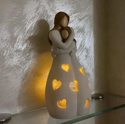 Symbolic Mother-and-Child Candle Holder