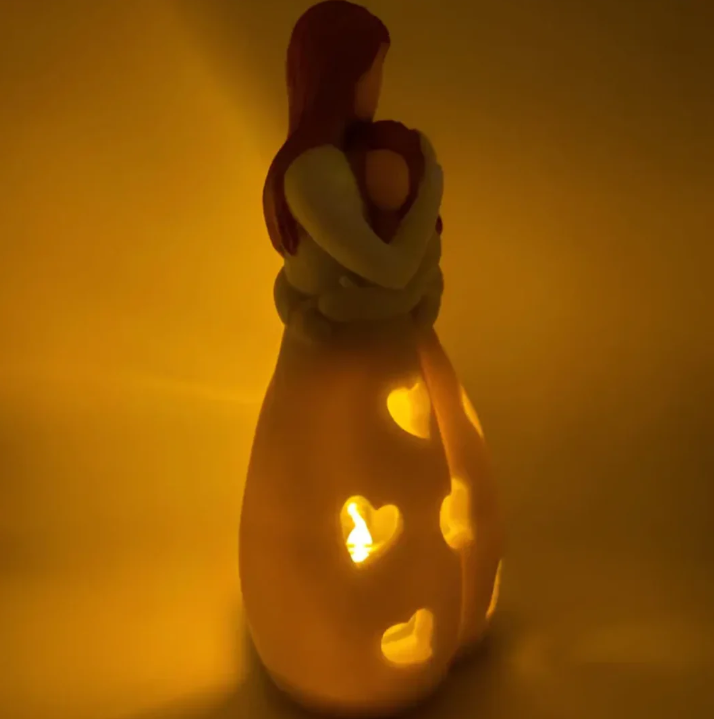Symbolic Mother-and-Child Candle Holder