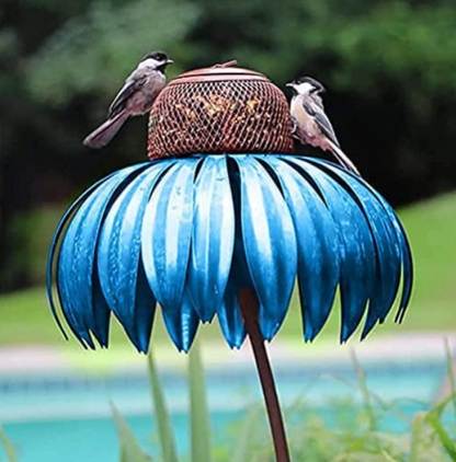 Bird Feeder Station In Flower Design
