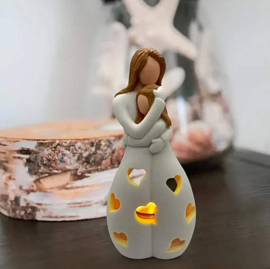 Symbolic Mother-and-Child Candle Holder