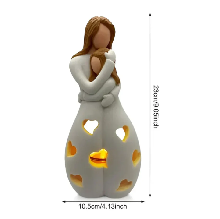 Symbolic Mother-and-Child Candle Holder