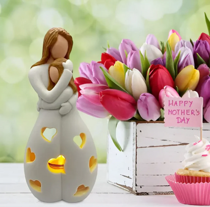 Symbolic Mother-and-Child Candle Holder
