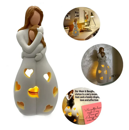 Symbolic Mother-and-Child Candle Holder