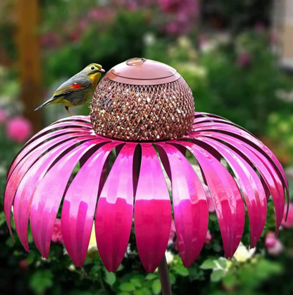 Bird Feeder Station In Flower Design