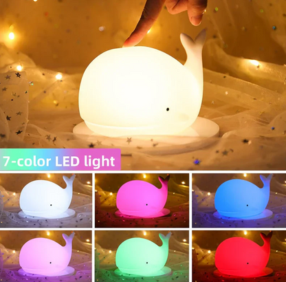 Charming Color Changing Whale Night Light