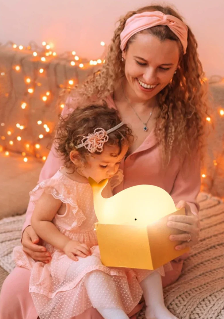 Charming Color Changing Whale Night Light
