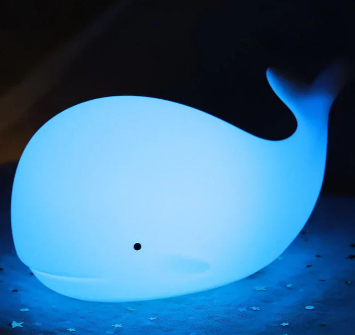 Charming Color Changing Whale Night Light