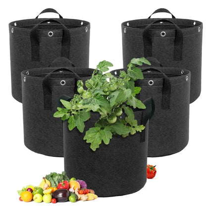 Felt Plant Bag with Carrying Handles - Breathable and Durable for Garden Plants and Flowers