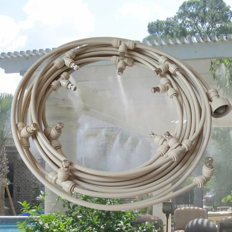 Watering System for the Garden - Drip Irrigation Kit with Adjustable Spray Head and Accessories