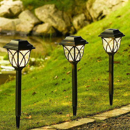 Solar Garden Lighting with Natural Charm - Elegant Lamps for Outdoors