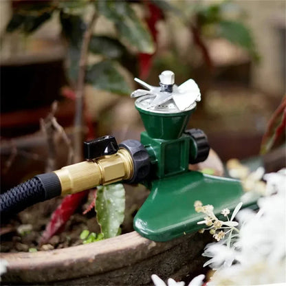 360 - Degree Automatic Rotating Metal Lawn Sprinkler - Effective Garden Irrigation Spray Head