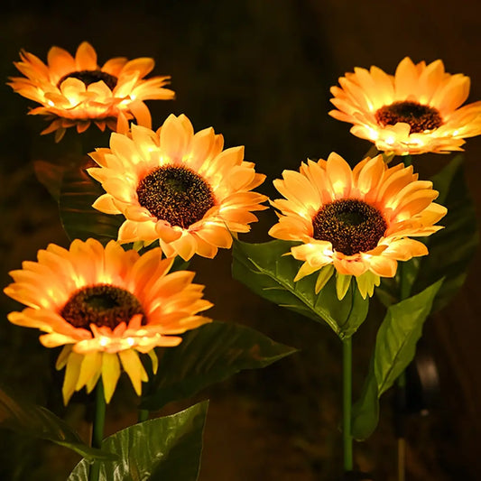 Waterproof Solar Sunflower Lamp for Garden & Patio