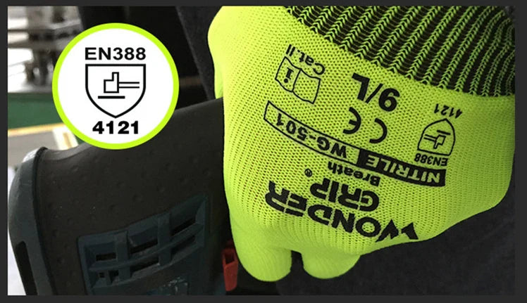 Work Gloves with Miracle Grip - Non - Slip Gloves for Gardening and Crafts