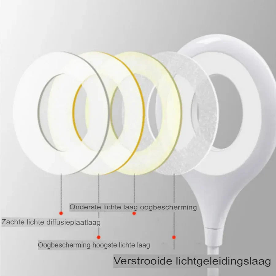 Compact And Rechargeable Night Light - Flexible LED Light For Desk And Bedside Table