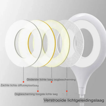Compact And Rechargeable Night Light - Flexible LED Light For Desk And Bedside Table