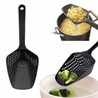 Large PP Kitchen Spoon For Draining Vegetables - Practical Straining Spoon For The Kitchen