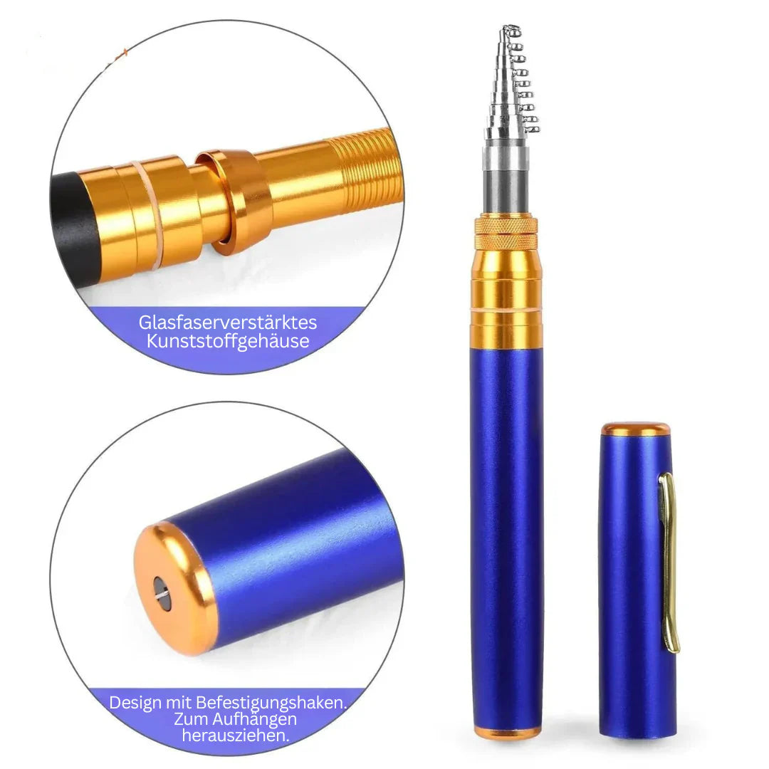 Compact Fishing Set with Telescopic Rod - Portable Fishing Rod for Travelling