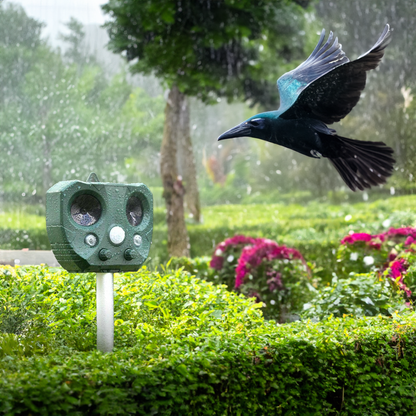 Effective Pest Repellent - Solar Ultrasonic Animal Repellent for Garden