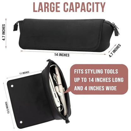 2-in-1 Hair Tool Travel Bag & Heat-Resistant Pad