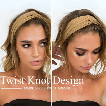 Ribbed Twist Headbands – Boho Design